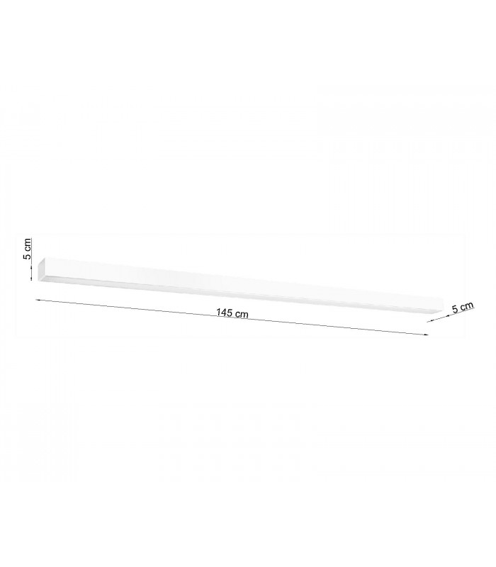 Integrated LED  145cm Linear Flush Light White 3000K-5