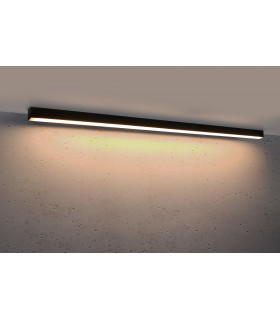 Integrated LED  145cm Linear Flush Light Black 3000K-2