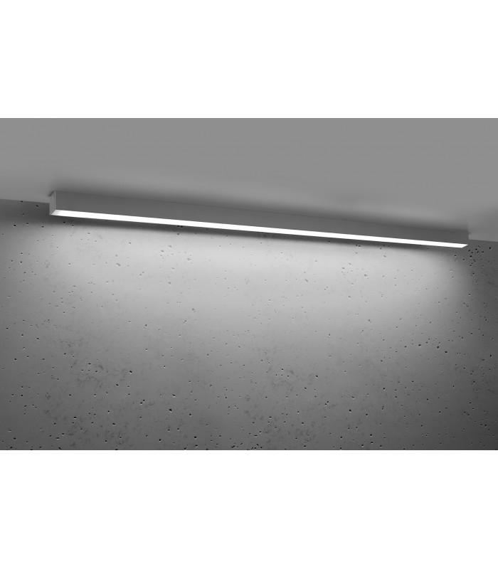 Integrated LED  65cm Linear Flush Light Grey 4000K-2