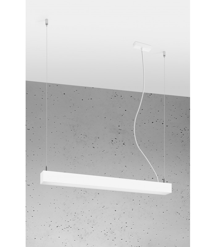 Integrated LED  65cm Linear Straight Bar Pendant Light White 3000K-1