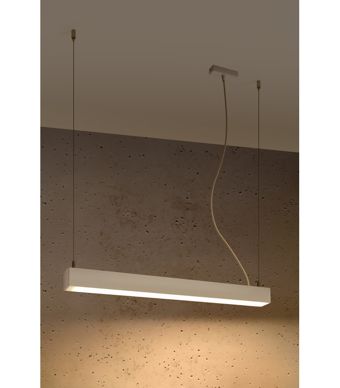 Integrated LED  65cm Linear Straight Bar Pendant Light White 3000K-2