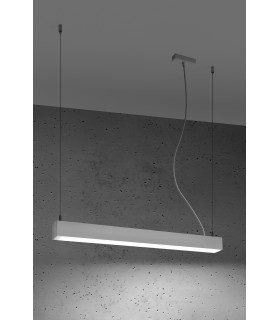 Integrated LED  65cm Linear Straight Bar Pendant Light White 4000K-2