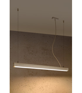 Integrated LED  95cm Linear Straight Bar Pendant Light White 3000K-2