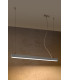 Integrated LED  95cm Linear Straight Bar Pendant Light Grey 3000K-2