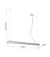 Integrated LED  95cm Linear Straight Bar Pendant Light Grey 3000K