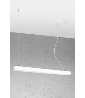 Integrated LED  95cm Linear Straight Bar Pendant Light White 4000K-1