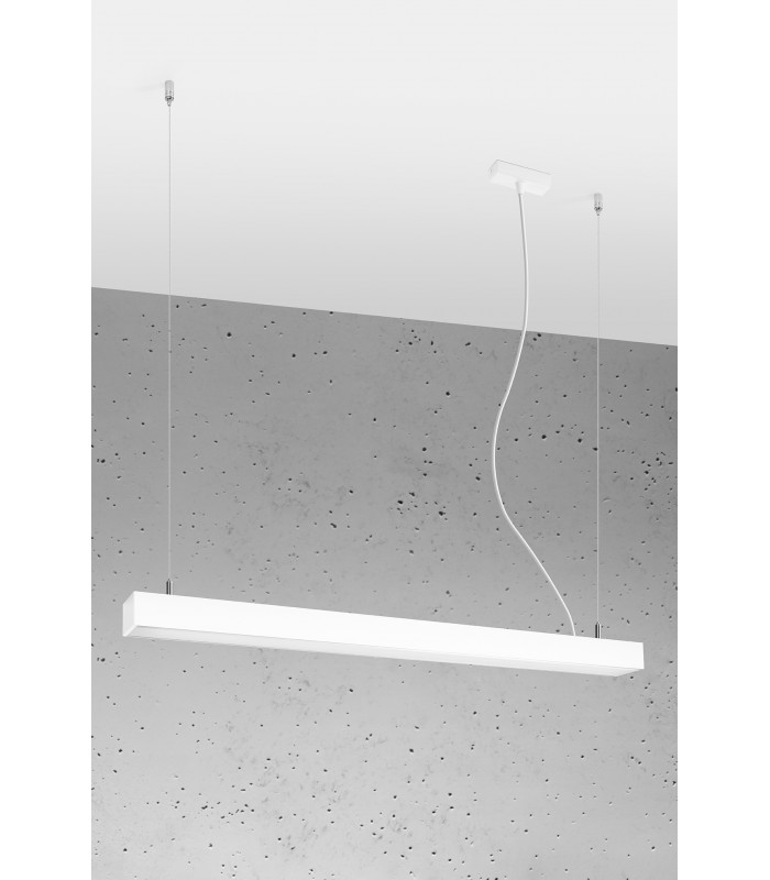 Integrated LED  95cm Linear Straight Bar Pendant Light White 4000K-1