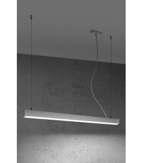 Integrated LED  95cm Linear Straight Bar Pendant Light White 4000K-2