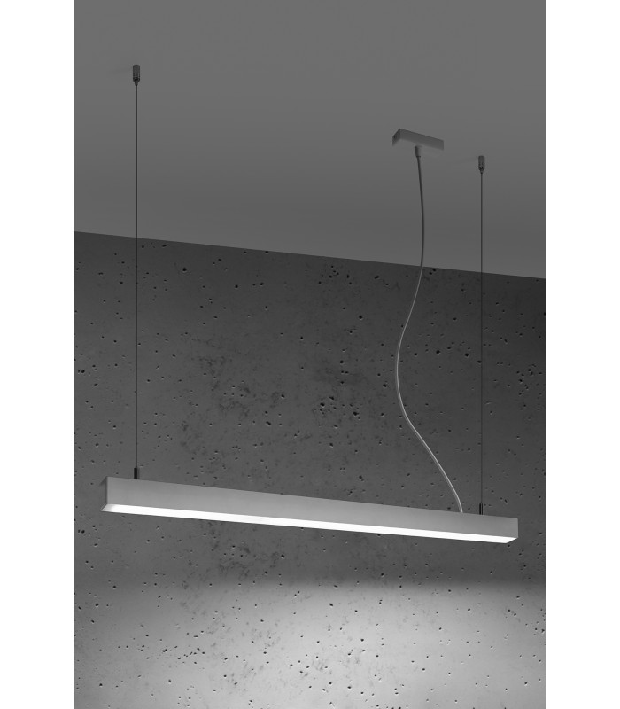 Integrated LED  95cm Linear Straight Bar Pendant Light White 4000K-2