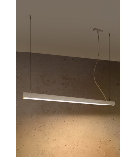 Integrated LED  115cm Linear Straight Bar Pendant Light White 3000K-2