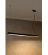 Integrated LED  115cm Linear Straight Bar Pendant Light Black 3000K-2