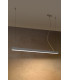 Integrated LED  115cm Linear Straight Bar Pendant Light Grey 3000K-2