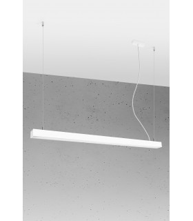 Integrated LED  115cm Linear Straight Bar Pendant Light White 4000K-1