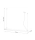 Integrated LED  115cm Linear Straight Bar Pendant Light White 4000K