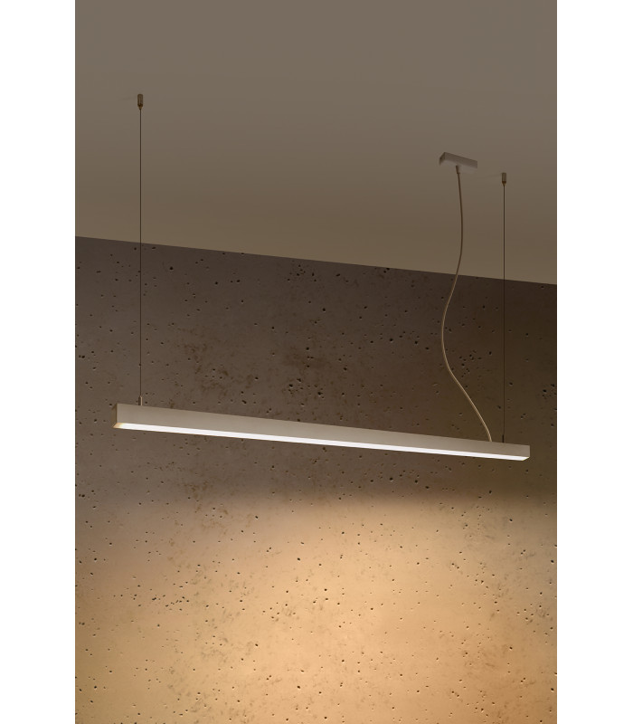 Integrated LED  145cm Linear Straight Bar Pendant Light White 3000K-2