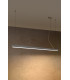 Integrated LED  145cm Linear Straight Bar Pendant Light Grey 3000K-2