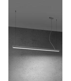 Integrated LED  80cm Straight Bar Pendant Light Grey 4000K-2
