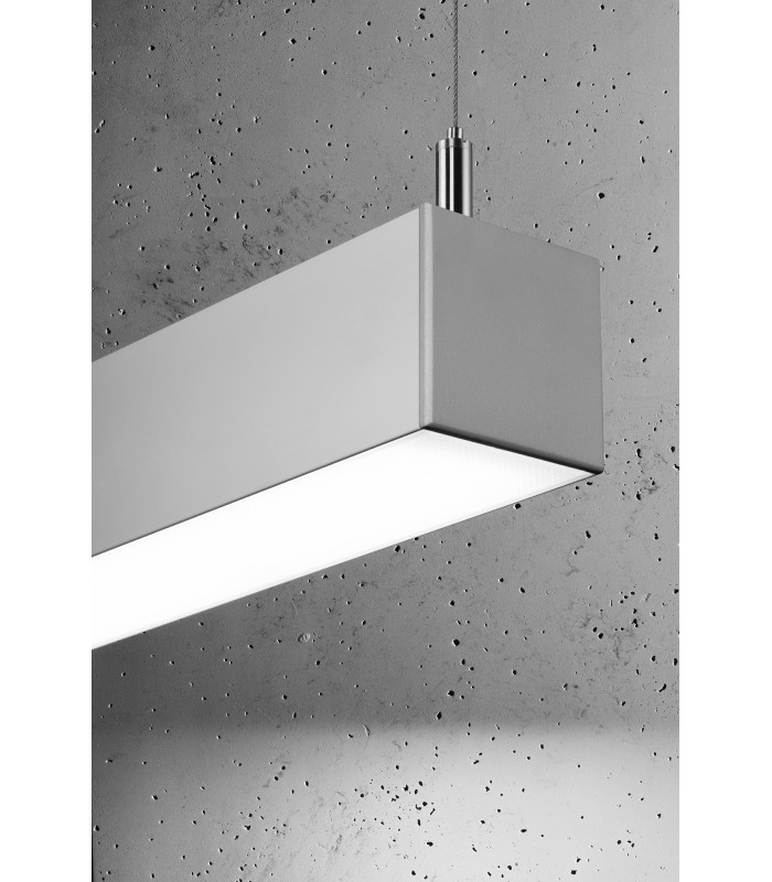 Integrated LED  80cm Straight Bar Pendant Light Grey 4000K-4Integrated LED  80cm Straight Bar Pendant Light Grey 4000K-5