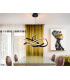 Modern Designer LED Pendant Light Ring Design Matt Black 2150lm 3000K-2