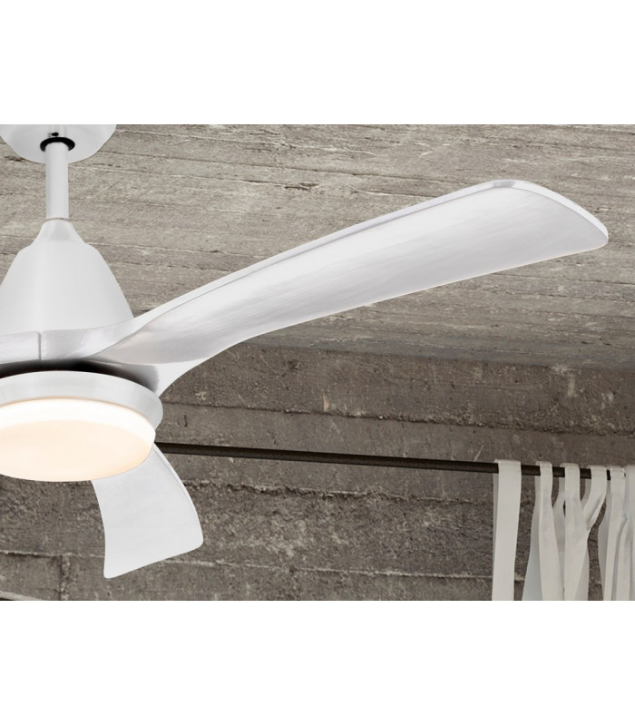 6 Speed Ultra Quiet Ceiling Fan White with LED Light Remote Control Timer & Reversible Functions-3