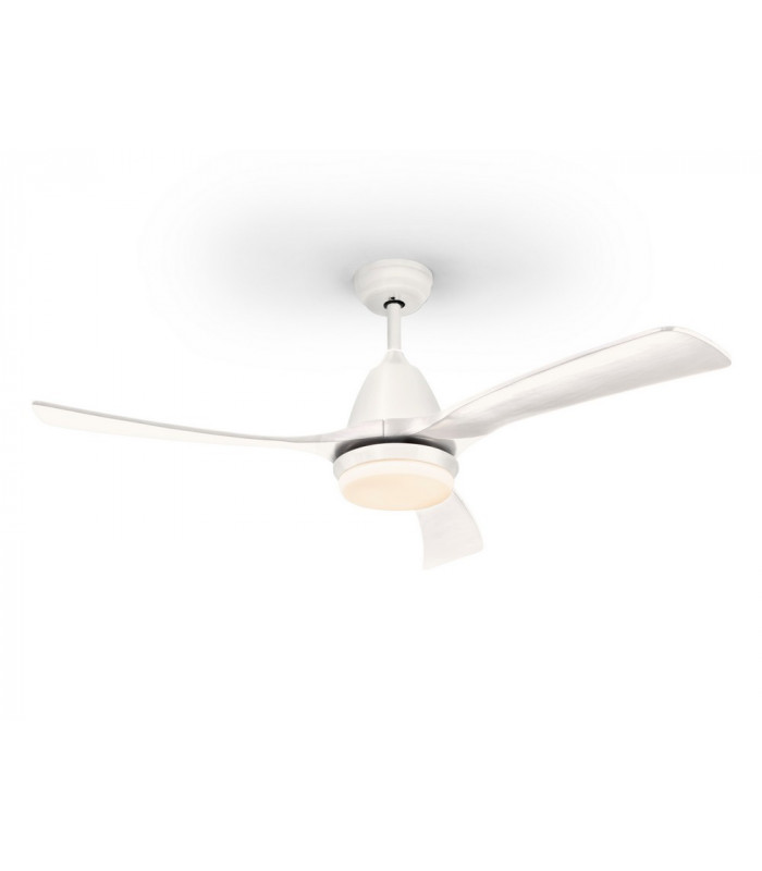 6 Speed Ultra Quiet Ceiling Fan White with LED Light, Remote Control, Timer & Reversible Functions