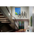 Ultra Slim Dimmable 14 Light Suspension Hanging Light Gold & Matt Black Maximum Height 3 meters with Remote Control-2