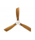 6 Speed Ultra Quiet Satin Nickel Ceiling Fan Wood Blades with LED Light Remote Control Timer & Reversible Functions-6