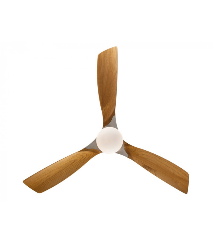 6 Speed Ultra Quiet Satin Nickel Ceiling Fan Wood Blades with LED Light Remote Control Timer & Reversible Functions-6