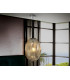 Pendant Light with Large Grey Shade in Cognac Tonality-1