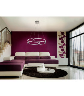 Modern Stylish Dimmable LED Designer Pendant Light Chrome with Remote Control-2