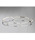 Large Modern Stylish Dimmable LED Designer Pendant Light Chrome with Remote Control-4