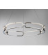 Large Modern Stylish Dimmable LED Designer Pendant Light Chrome with Remote Control-5