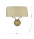 Wall Light 2 Light Antique Brass With Taupe Shade-2