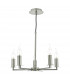 Pendant Multi Arm 5 Light Candle Satin Nickel-1