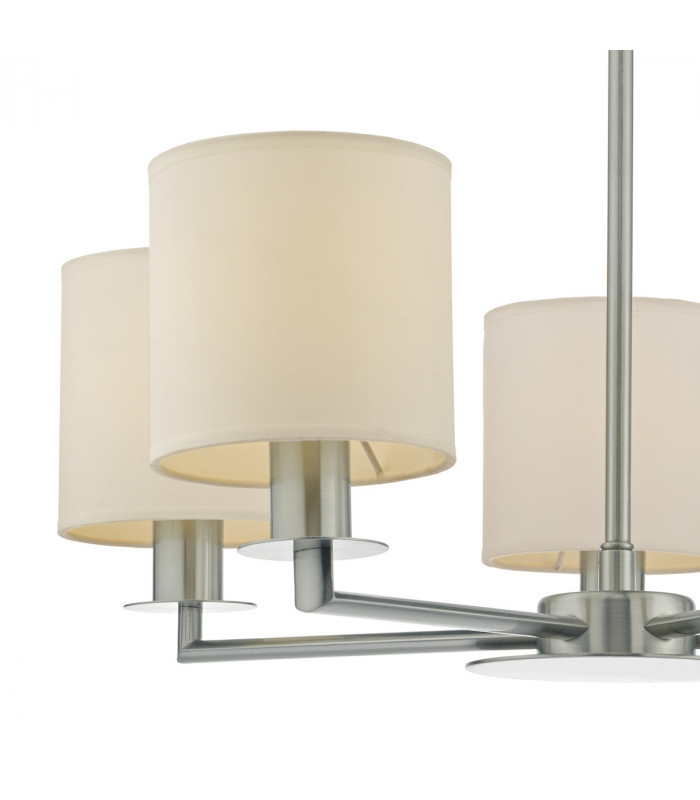 Pendant Multi Arm 5 Light Candle Satin Nickel-4Pendant Multi Arm 5 Light Candle Satin Nickel-5