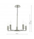 Pendant Multi Arm 5 Light Candle Satin Nickel