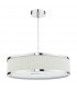 3 Light Cylindrical Pendant Polished Chrome Ivory-2