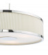 3 Light Cylindrical Pendant Polished Chrome Ivory-3