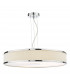 6 Light Cylindrical Pendant Polished Chrome Ivory-1