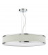 6 Light Cylindrical Pendant Polished Chrome Ivory-2