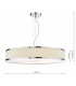 6 Light Cylindrical Pendant Polished Chrome Ivory-4