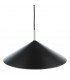Dome Single Pendant Matt Black Polished Chrome-3