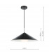 Dome Single Pendant Matt Black Polished Chrome-6