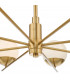 8 Light Pendant Ceiling Light Natural Brass Opal Glass Globe-4