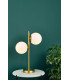 Globe Table Lamp 2 Light Natural Brass Opal Glass-7