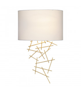 Gold Designer Wall Light with Shade-1