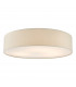 6 Light Flush Light Taupe Cylindrical Diffuser 80cm-1