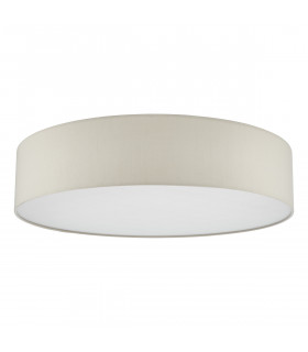 6 Light Flush Light Taupe Cylindrical Diffuser 80cm-2