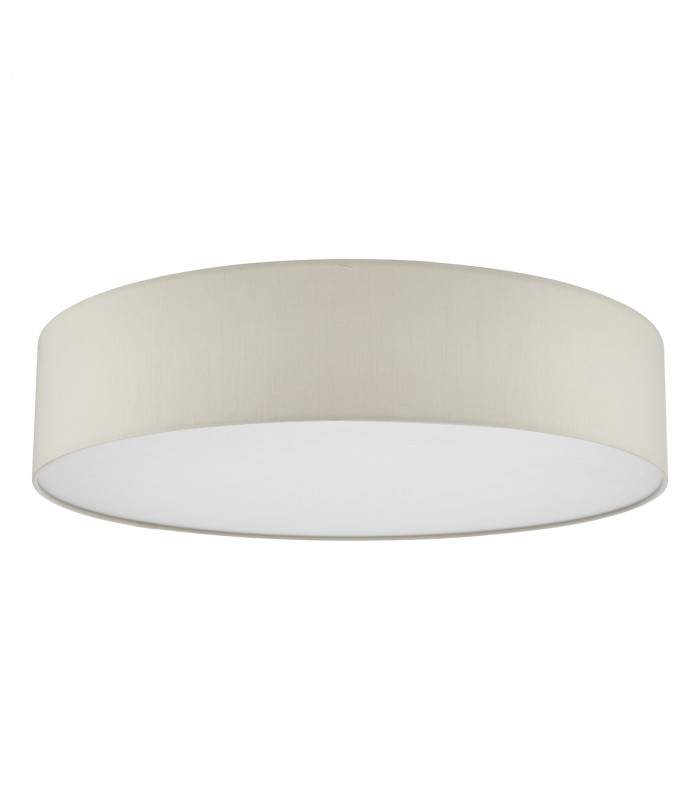 6 Light Flush Light Taupe Cylindrical Diffuser 80cm-2