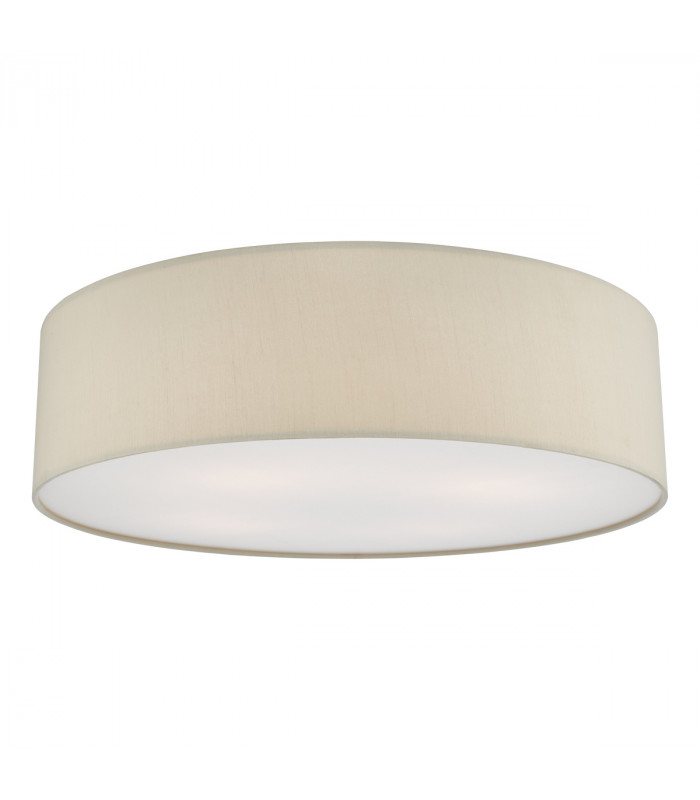4 Light Flush Taupe Cylindrical Diffuser 60cm-1